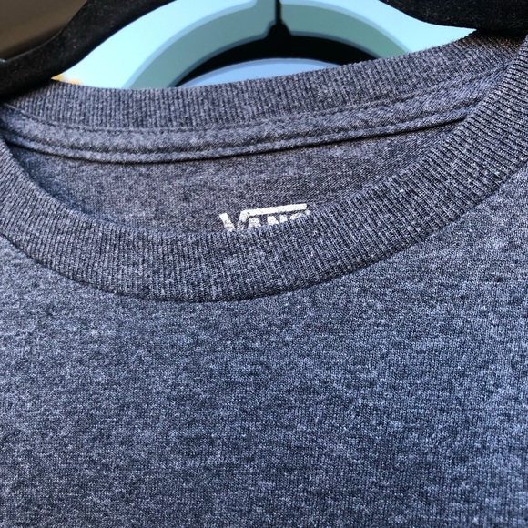 Vans Charcoal Hawaiian Floral Patterned Logo Tee M - Picture 6 of 9